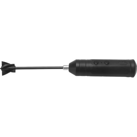 Mélangeur à résine époxy rechargeable, moteur lent puissant, batteur électrique portable avec 4 tiges de rechange noires (1/5)