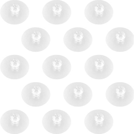 Boutons de Tiroir Autocollants - 15 Pièces, Poignée Ronde Auto-adhésives, Bouton de Tiroir Transparents, Sans Perçage, Plastique, pour Placard, Armoire,Fenêtre(Transparent,Diamètre : 6cm) (1/5)