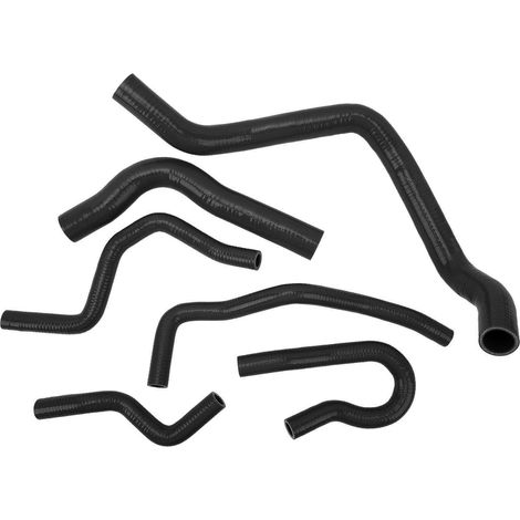 Schwarzer Silikon-Kühlerschlauch, 6-teiliges Kühlset für Civic Type R EK EG B16A B18C B20B 1992-2000 (1/5)