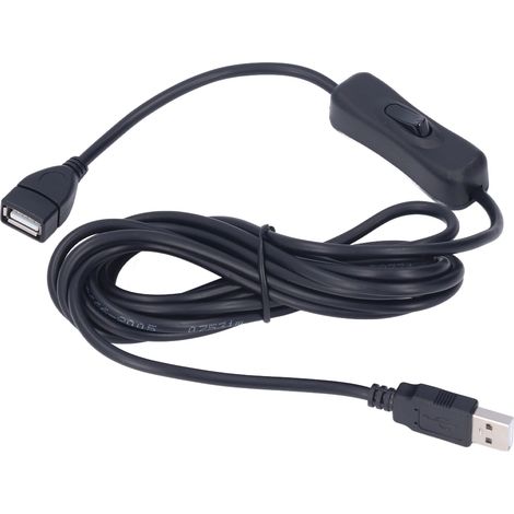 Câble de rallonge USB pour lampe de bureau, 3 mètres, charge et transfert de données