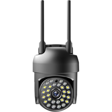 Caméra IP WiFi 5MP 5G Caméra PTZ extérieure sans fil Caméra de sécurité de suivi AI 1080P Surveillance CCTV Mini caméra audio bidirectionnelle (1080P Ajouter une carte 64G)