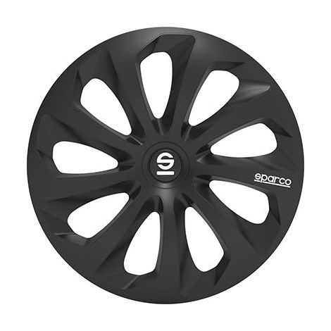 Borchie Set 4 copricerchi 14" pollici copriruota auto Sicilia SPC1470BK nero