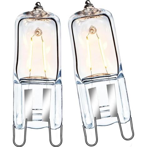 Oven Bulb 40 W 300 Degree G9 for Halogen 230 V White Oven Resistant Warm Oven 2 Pieces (1/5)