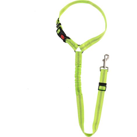 Appui-tête de voiture Laisse de sécurité pour animal domestique Laisse de voiture réglable pour chien - vert - 2 pièces (1/5)