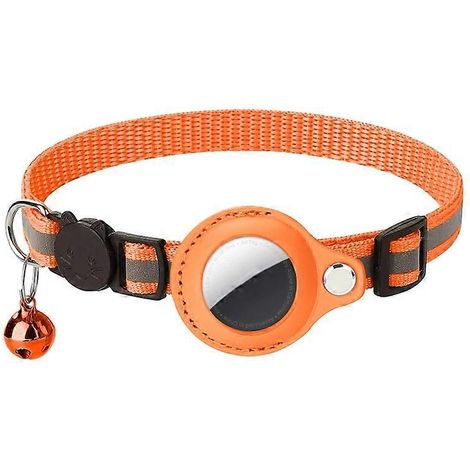 Leuchtendes Airtag-Hundehalsband, Schutzhülle für GPS-Tracker, reflektierendes Halsband für Tracker, Sicherheitszubehör für Haustiere.