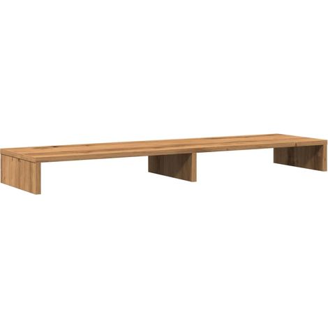 Monitor Stand Artisian Oak 100x27x10 cm Engineered Wood vidaXL