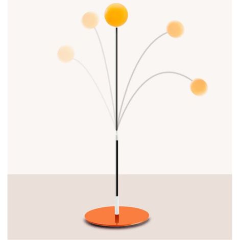 Tige élastique de boule de jouet de chat, tige longue interactive peut garnir le bâton de gobelet équilibré de type ventouse de tennis de table Fournitures de chat avec 5 remplacements de balles