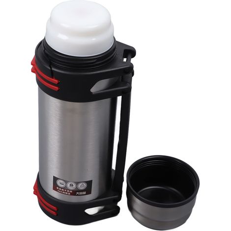 Bouteille isotherme 2L en acier inoxydable à double paroi, idéale pour les voyages, la randonnée et la pêche en plein air. (1/5)