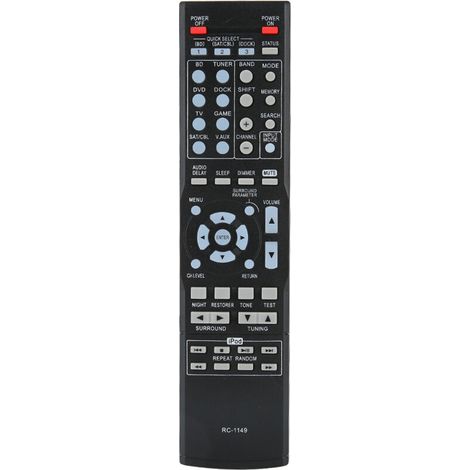 Télécommande de remplacement en ABS noir résistant à l'usure pour DENON RC-1149 (1/5)