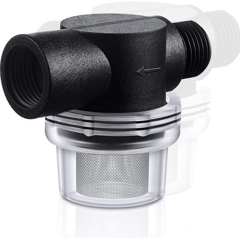 Visser pour Pompes à Eau pour Nettoyeur Haute Pression RV Marine 1 / 2inch Le Filtre à SéDiments pour L'ExtéRieur Filtre D'EntréE d'eau de Jardinage avec éCran 50 Mesh (1/5)