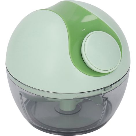 Hachoir à ail manuel multifonctionnel mini hachoir à ail à ficelle, robot culinaire pour la maison, vert clair (1/5)
