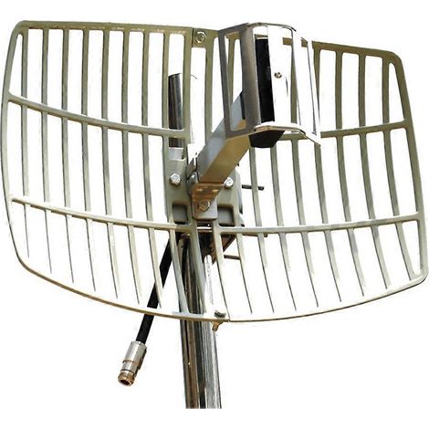 Répéteur d'antenne à très longue portée avec antenne directionnelle parabolique à mailles 2,4 GHz à gain élevé de 15 dBi (1/5)