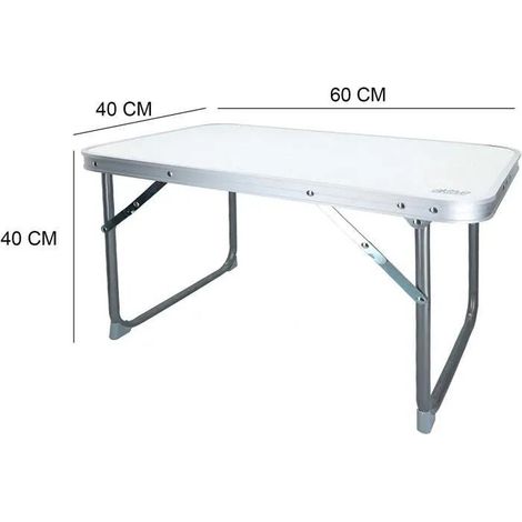 Aktive Campingtisch klappbar weiß 60x40x40 cm