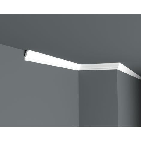 Lot de 12 Corniches Classiques Polymère, L.240 cm x P.12 cm, Ep.50 mm