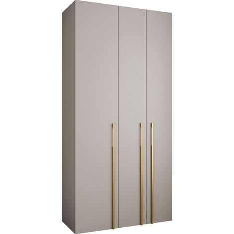 Armario Hartford 571, Cachemira, 246x120x52cm, Puertas de armario: Con bisagras, Número de estantes: 6 (1/5)