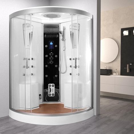 Vidalux Selsey Twin 1300 x 1300 2 Person Steam Shower Cabin