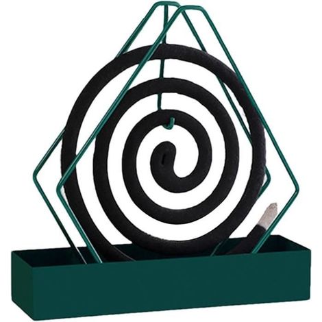 Supports De Bobine Anti-moustiques Porte Encens Spirale Anti Moustique Support De Bobine De Moustique avec Plateau, Support (1Pcs) (1/4)