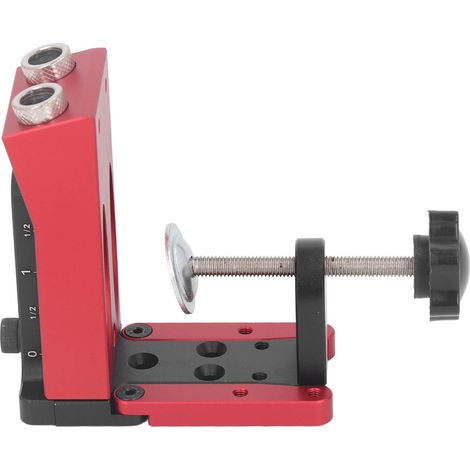 Kit de gabarits de perçage pour chevilles de poche, système de gabarits pour le travail du bois, outil d'angle d'assemblage, compatible avec les chevilles de 3/8 pouce
