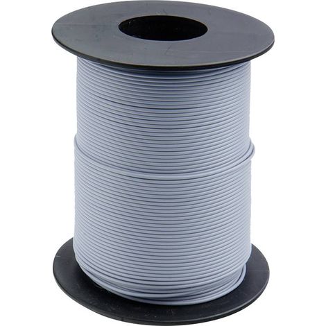 Fil de câblage Donau Elektronik 119-19 1 x 0.14 mm² gris 100 m Y067011