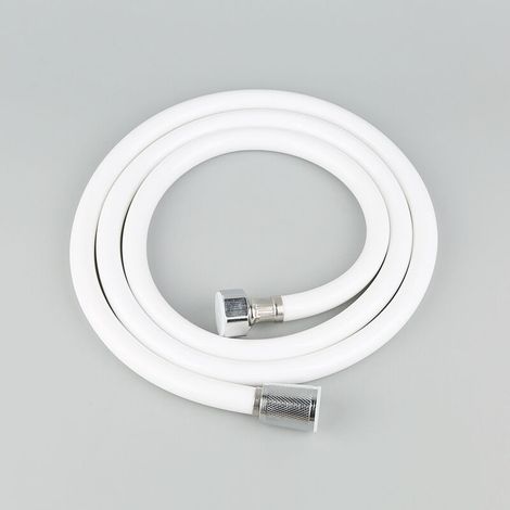 Flessibili doccia Flessibile doccia in silicone, resistente alle alte temperature e alle perdite d'acqua, anti-piega e antigroviglio - Bianco