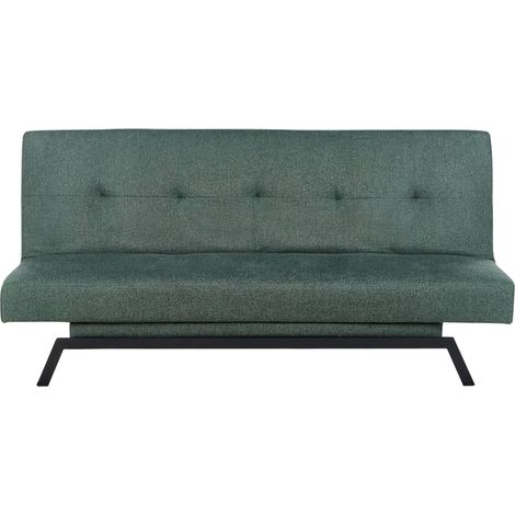 Sofa Bed 3 Seater LEEDS Fabric Green