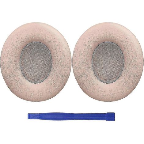 Coussinets d'oreille de rechange en mousse à mémoire de forme pour Beats Solo 3 Wireless et Solo 2 Wi, fabriqués en cuir protéiné pour un confort accru