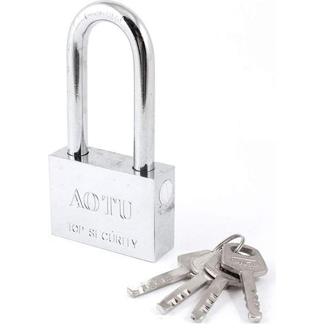 Cadenas de sécurité Household argenté à 4 clés, cadenas doré (1d88a1e4f6afaa141112f5aca2774f2a)