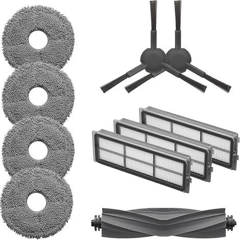 Kit d'accessoires pour robot ménager Dreamebot L10S Pro : brosse principale, brosse latérale, filtres HEPA et chiffon de nettoyage. (1/5)
