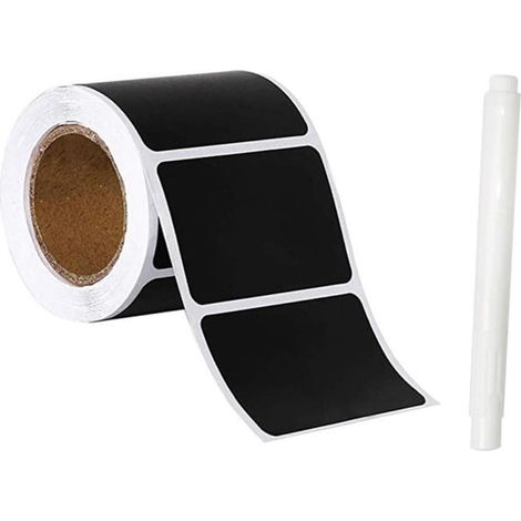 Lntyq Étiquettes tableau noir imperméables, 120 feuilles d'autocollants effaçables à sec, pour garçons et filles