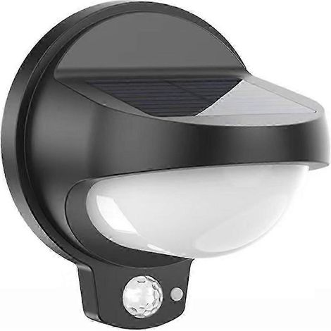 Applique solaire extérieure LED avec détecteur de mouvement, étanche, pour porche, grange, abri de jardin ou garage. Idéale pour clôture, grange, cabanon ou jardin. (1/5)