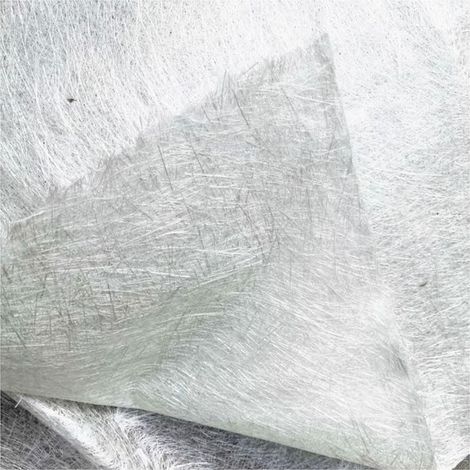 Tissu en Fibre de Verre 300g/m² Tapis en Fibre de Verre pour Les Résines de Polyester, 1m de Large Fibre de Verre Mat pour Réparation,toits, Voitures, Bateaux (1/5)