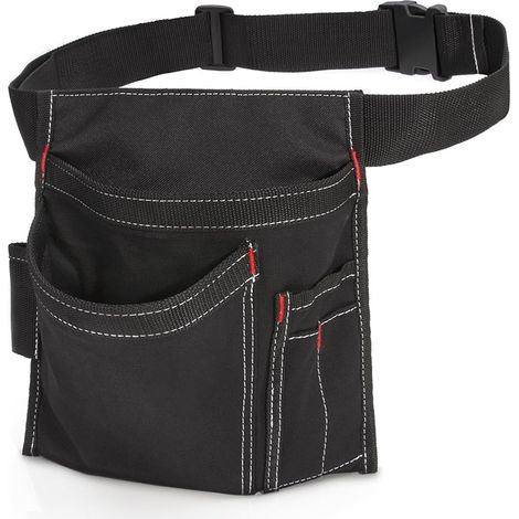 Ceinture Porte-Outils Multi-Poches - Sac Banane Utilitaire Réglable pour Jardinage, Bricolage, Électricien et Travaux - Noir