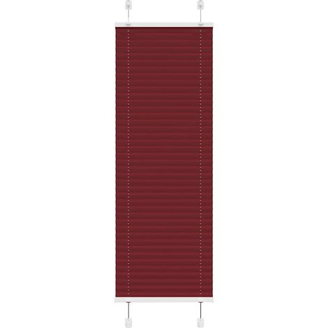 Plissee Bordeauxrot 40x150 cm Stoffbreite 39,4 cm Polyester