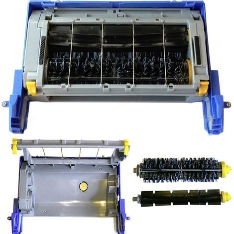 Module de Nettoyage (Cadre Brosse Principale et Compartiment Rouleau) pour iRobot Roomba Série 500/600/700 (1/3)