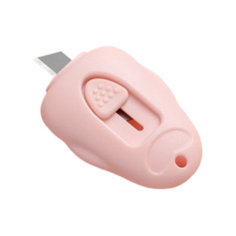 Mini couteau avec anneau porte-clés rose (1/4)