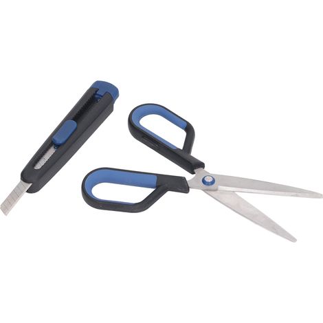 Lot de 2 Cutters Précision Acier Inoxydable Rétractables, Ciseaux Artisanat Papier, Outils DIY Découpe (1/5)