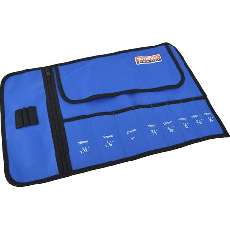 Faithfull 8 Pocket Chisel Roll 32 x 50cm FAICR8 (1/5)