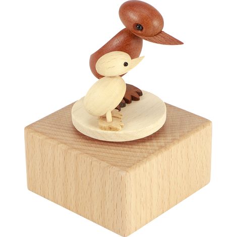 Drehbare Tier-Spieluhr aus Holz, Spieluhr, Valentinstagsgeschenk, Hochzeitsgeschenk, Tischdekoration, Ente (1/5)