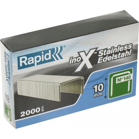 Agrafes Rapid N°140 Inox 10mm Résistance Supérieure à La Corrosion En Inox - Rapid