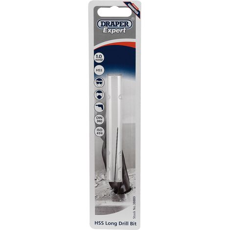 Draper Expert 1.0 X 56mm HSS Extra Long Drill Bit (38889) (1/5)