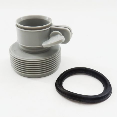 Adaptateur de tuyau d'entrée de pompe de filtration INTEX compatible avec les tuyaux de 1,25 pouce à 1,5 pouce.