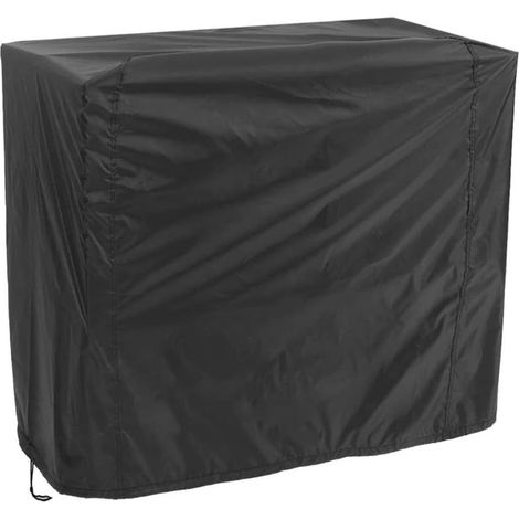 Funda para barbacoa, funda protectora para barbacoa, 90 x 63 x 70 cm, tela Oxford, universal, impermeable, cortavientos, resistente a los rayos UV, resistente a la intemperie, negra (1/5)