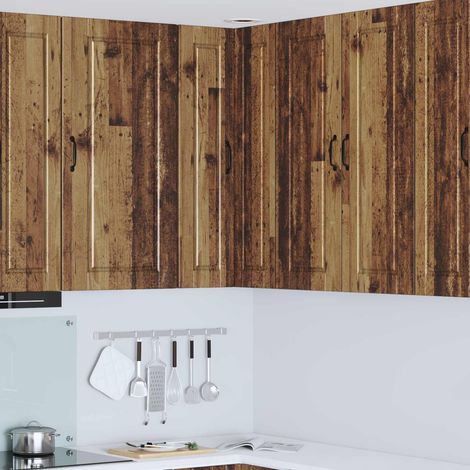 Küchenschrank mit Regal Altholz 57 x 57 x 100 cm Holzwerkstoff