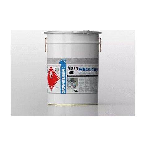 Soprema – Résine d'étanchéité Alsan 500 silex ral 7032 – 5 Kg – Étanchéité circulable piéton – Faible épaisseur – Excellente résistance aux U.V. (1/3)