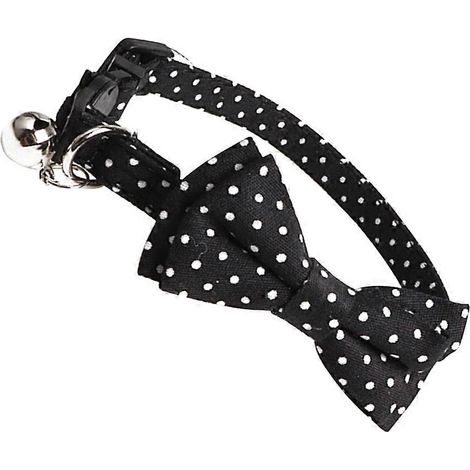 Pajaritas para mascotas con cascabel, collar con pajarita para mascotas, 1 pieza, cadena cómoda para el cuello. (1/5)