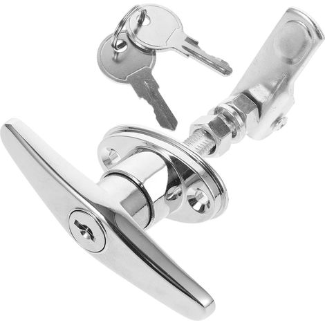 Serrure à poignée en T CHILDWEET 38 mm pour armoires, classeurs (1/5)