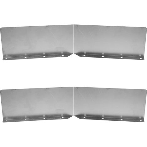 Déviateurs de Pluie Métalliques 2pcs pour Gouttières de Toit en Fer Argenté, Protection Anti-éclaboussures pour Maison et Murs Extérieurs (1/5)