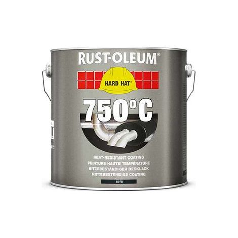 HARD HAT Deckschicht Hitzebeständig - Schwarz 2,5L, Hochleistungs-Deckschicht mit hitzebeständigem Schutz