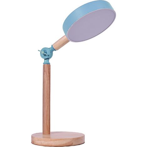 Flexo serie LUPPA 2X12W LED Azul/Madera (1/3)