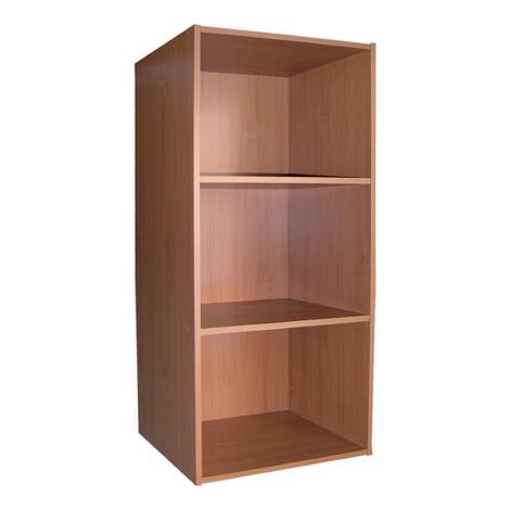 Libreria colorata componibile 3 ripiani in legno ciliegio per ufficio o cameretta